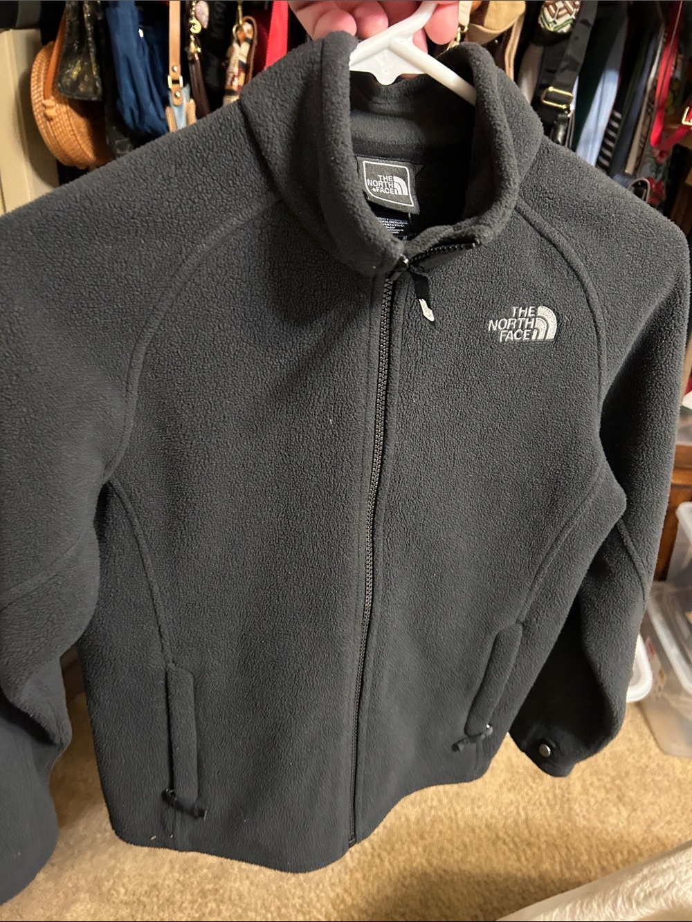 The North Face Men's Dark Gray Full-Zip Fleece Jacket